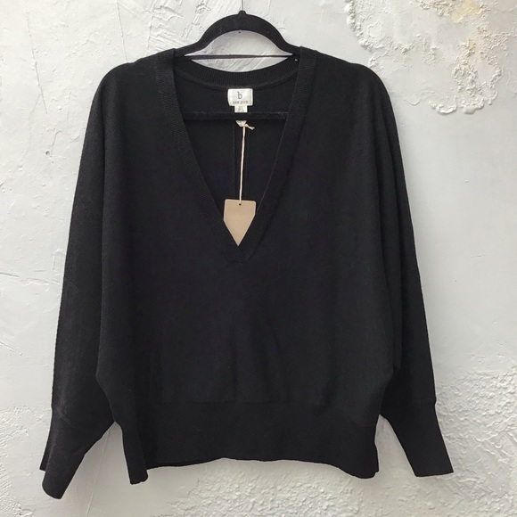 B NEW YORK Recycled Dolman Sweater in Black - Picture 6 of 8